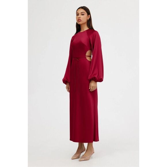 Significant Other Esme Long Sleeve Dress Raspberry cocktail vacation Size 4 NWT - Picture 2 of 7